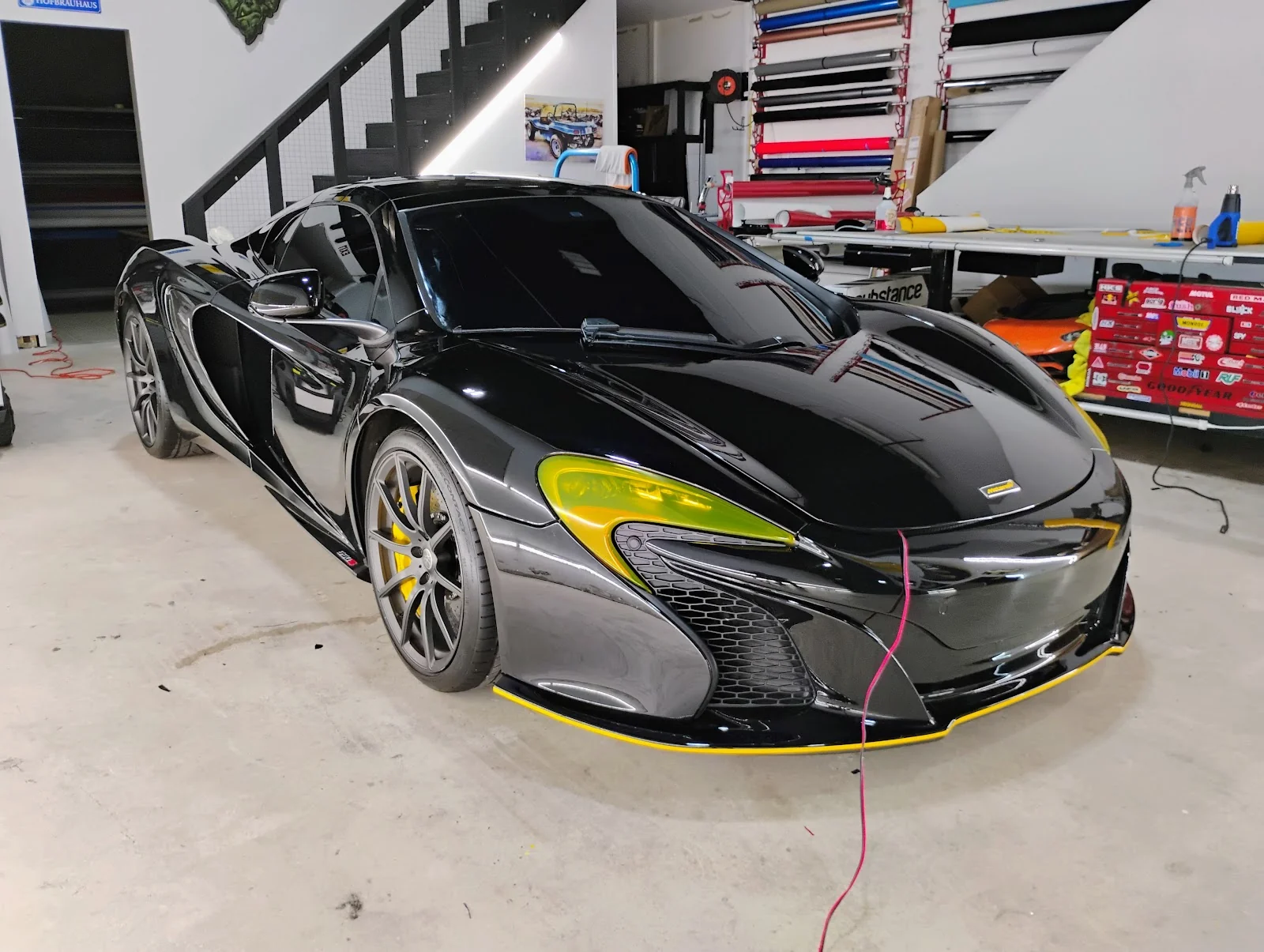 Inside SUN PROTECTION SHIELDS LLC windows tint — shop interior and work bay
